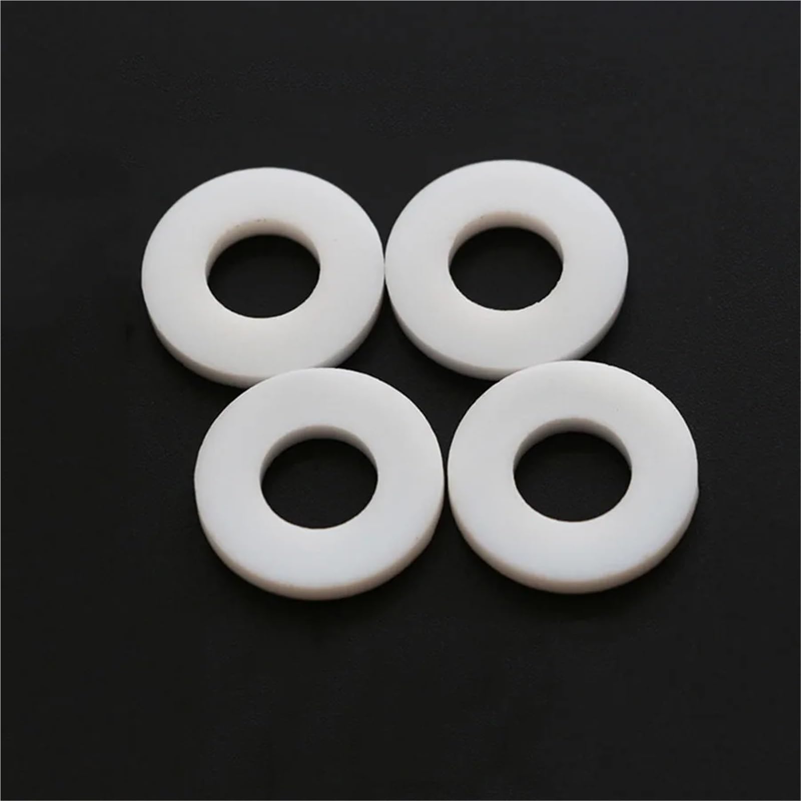 100 piezas blancas de 1/2" 3/4" 1" de goma de silicona PTFE, almohadilla plana for de ducha, junta de manguera, fuelle, arandela(DN15 PTFE gasket)