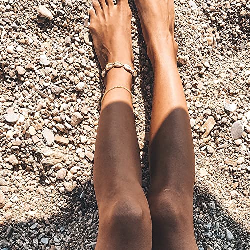 Gold Anklets For Women,14K Gold Plated Dainty Adjustable Cubic Zirconia Anklet Charm Summer Beach Anklet Jewelry Gift(Oval Cz) #TOP2
