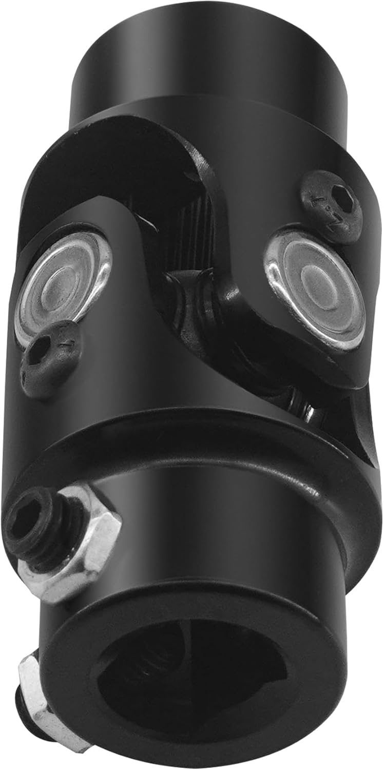 3/4-36 Spline X 3/4" DD Black Steering Universal Joint Single U Joint Shaft