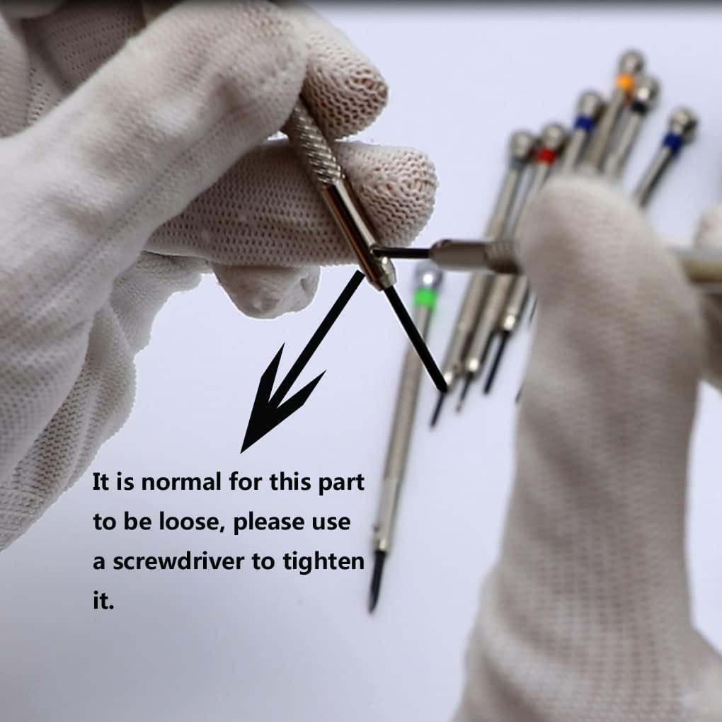 Watchmaker Screwdriver Set 9Pcs 0.5-2.5mm for Watch Eyeglass Repair Tools