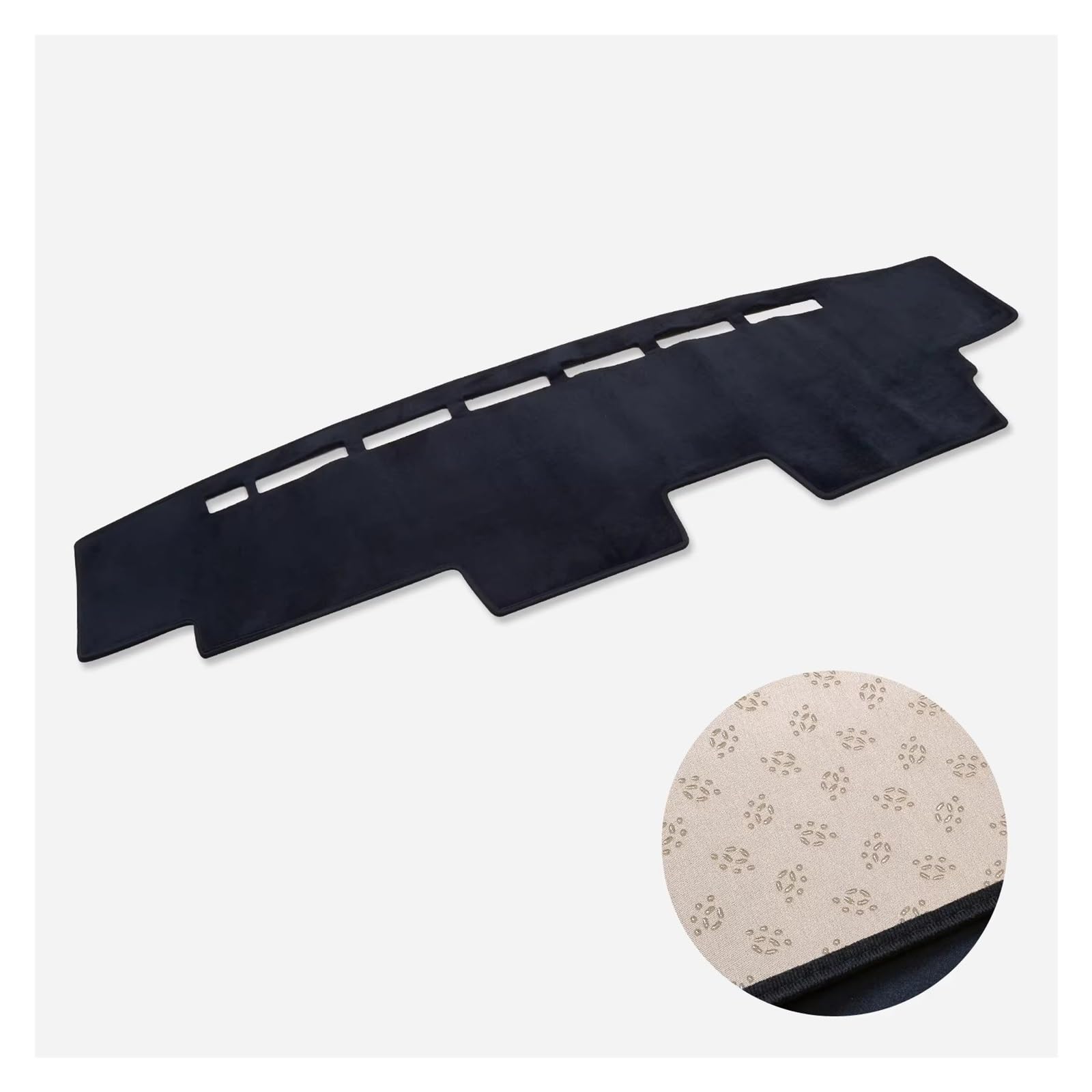 Tapis Tableau Bord Pour N-VAN NVAN Couverture Tableau Bord Accessoires Voiture Pare-soleil Protection intérieur Voiture(RHD BLACK)