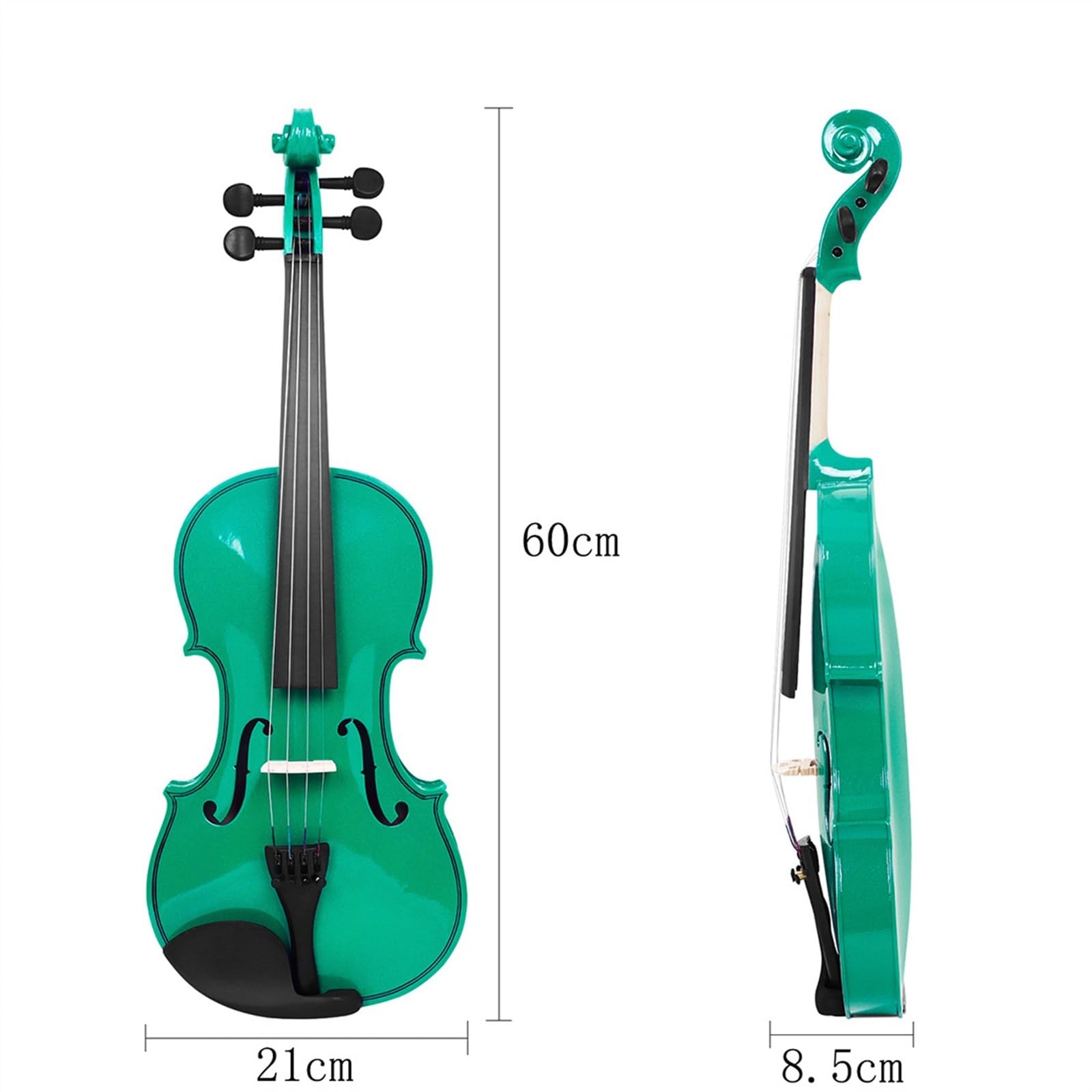 violino per principianti 4/4 Verde Popolare Violino Per Principianti Pratica Adulto Che Suona Violino Violino In Legno Massello