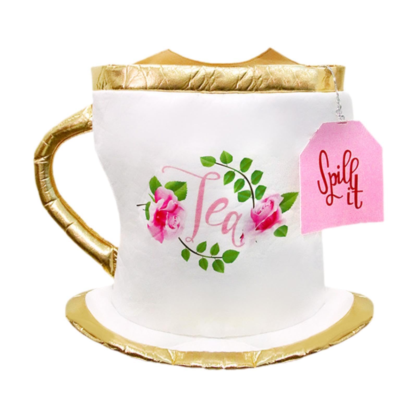 Amagogo Tea Cup Costume Halloween Party Costume Polyester for Masquerade Dress Up Party Adult Funny Novelty Outfit for Themed Events, L