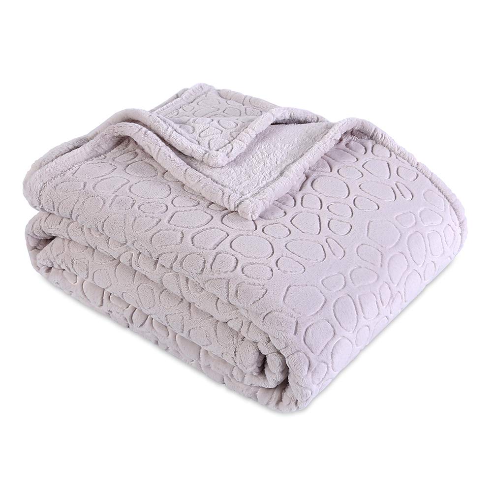 Buy Berkshire Blanket Pebbled Texture PrimaLush Plush Bed Blanket, King