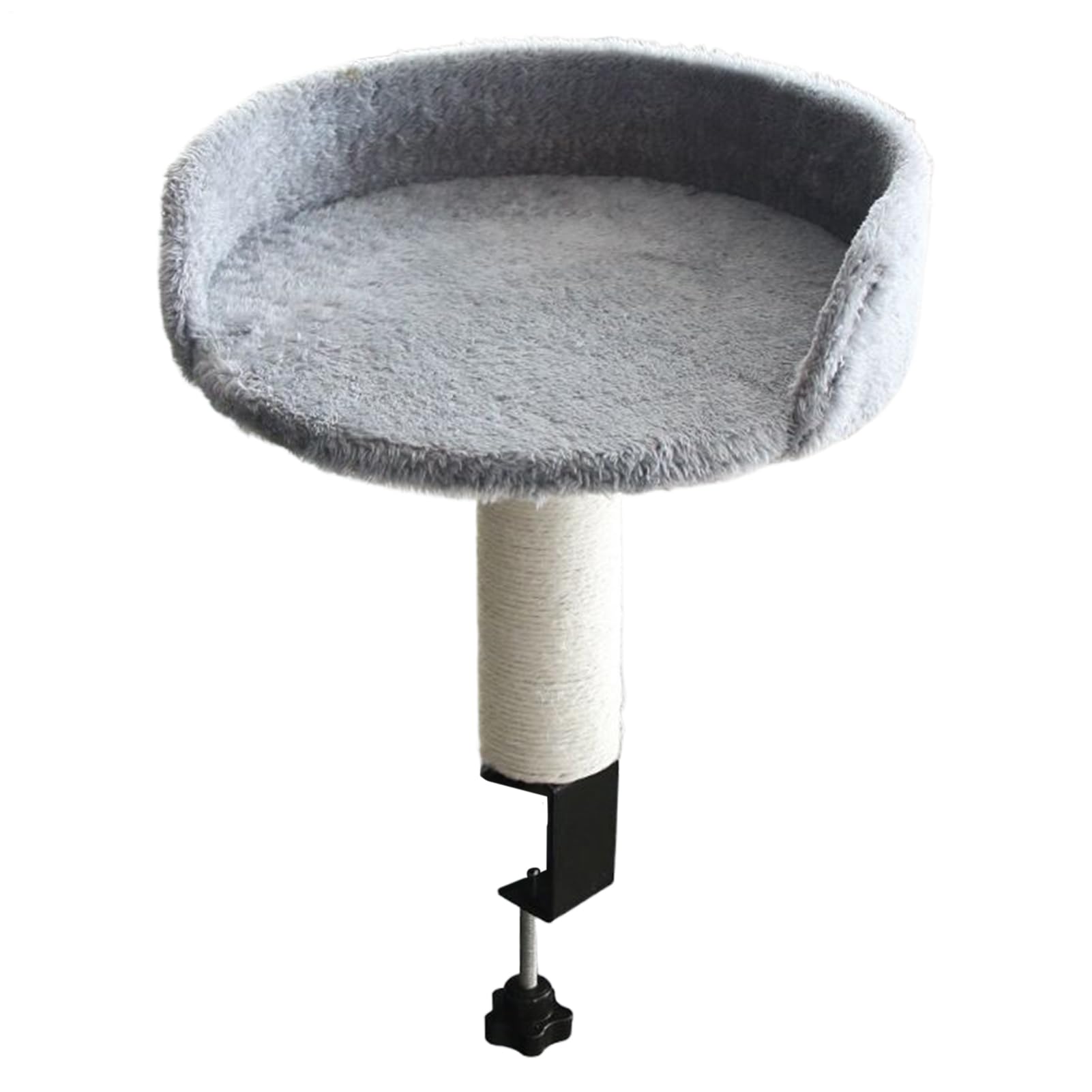 Cash De Chat De Bureau Amovible - Panier Suspendu Confortable Et Doux Pour Chats - Amovible Et Lavable - Support Stable Facile À Installer Sur Bureau, Table ou Fenêtre - Zone De Repos Sicu