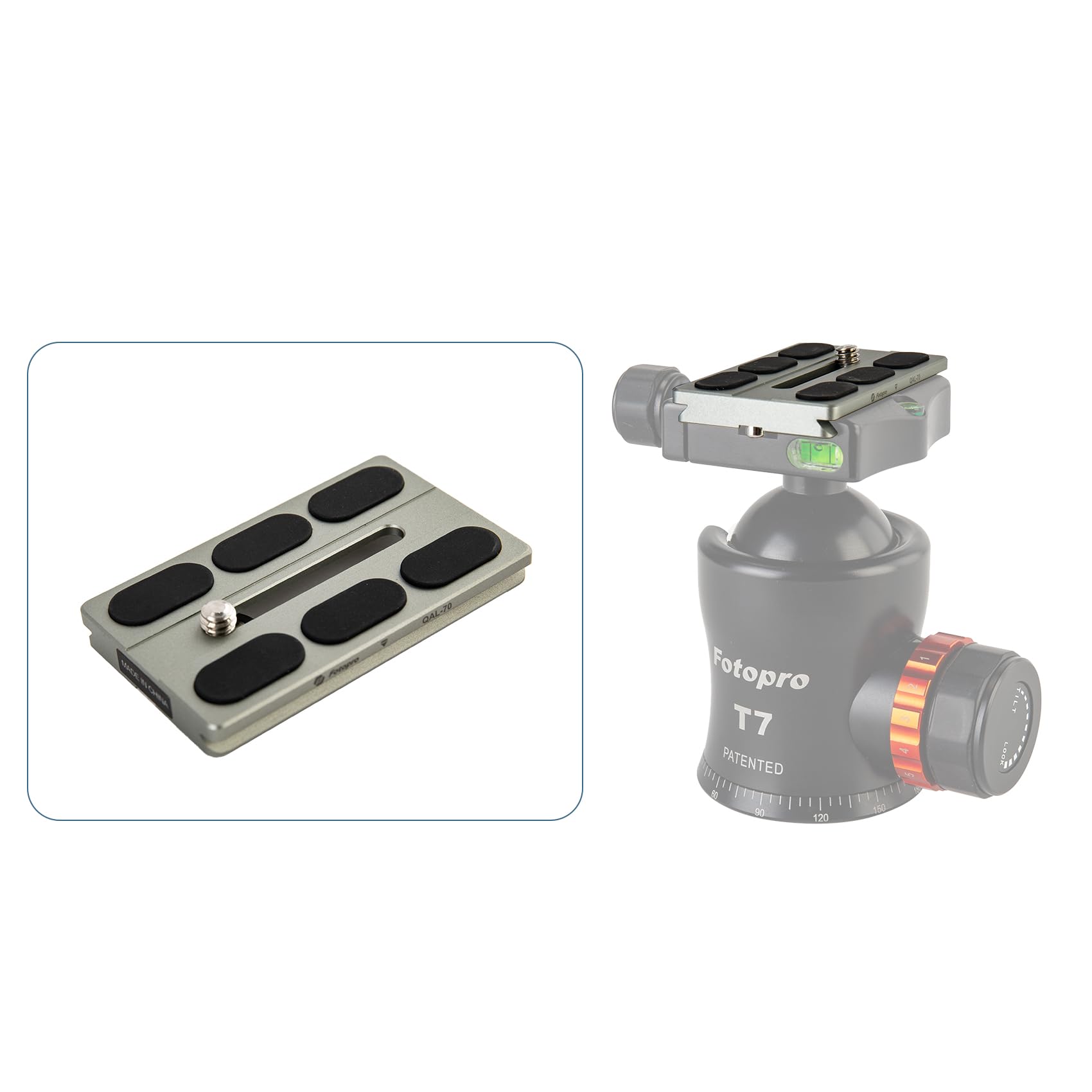 Staffa Piastra Sgancio Rapido Mpu105 L Benro Arca Swiss Staffa Piastra Sgancio Rapido MPU105 L Universale - Per Fotocamera Benro Arca Swiss Nikon Canon Adattatore Arca Swiss Per Treppiedi - Foto 7