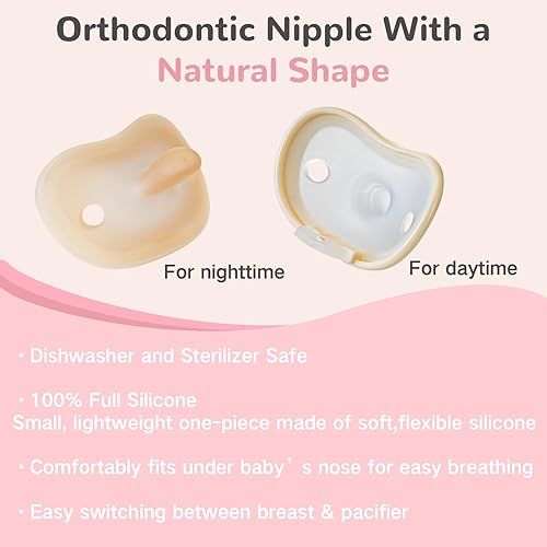 Miniatura 7 de COMI Biberones de vidrio natural para bebés que amamantan, juego de biberones anticólicos para recién nacidos con pezón de flujo lento, 0.0 ft+, sin