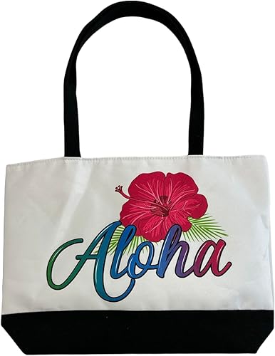 Miniatura 1 de Aloha Designs Bolsa de playa Aloha grande para pañal de hombro, bolsa de viaje para gimnasio, Hawaii, bolsa de piscina, bolsa de noche, bolsa de