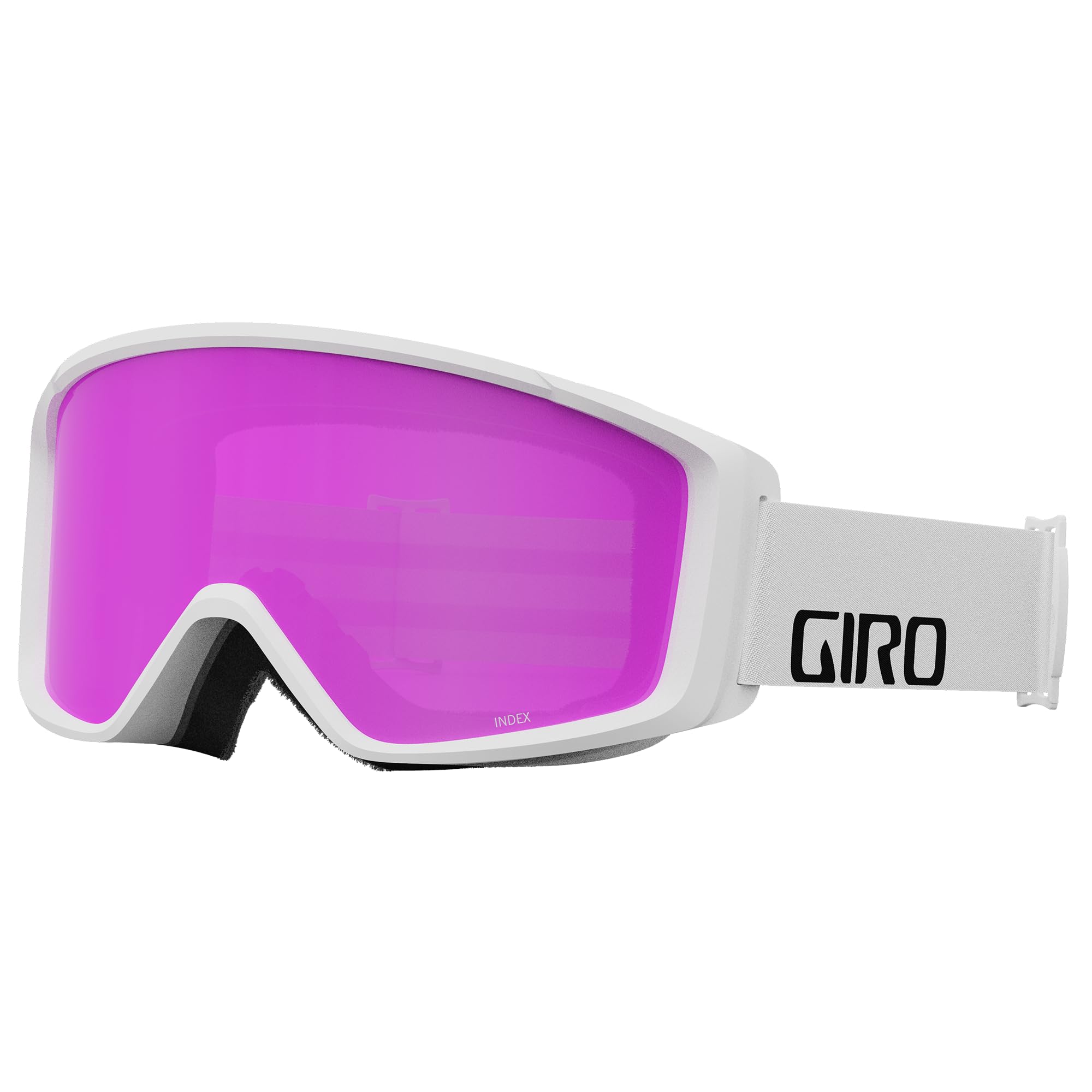 Giro Index 2.0 - Gafas de Nieve Ventisca para Adultos, Color Blanco con Lente Rosa Ámbar