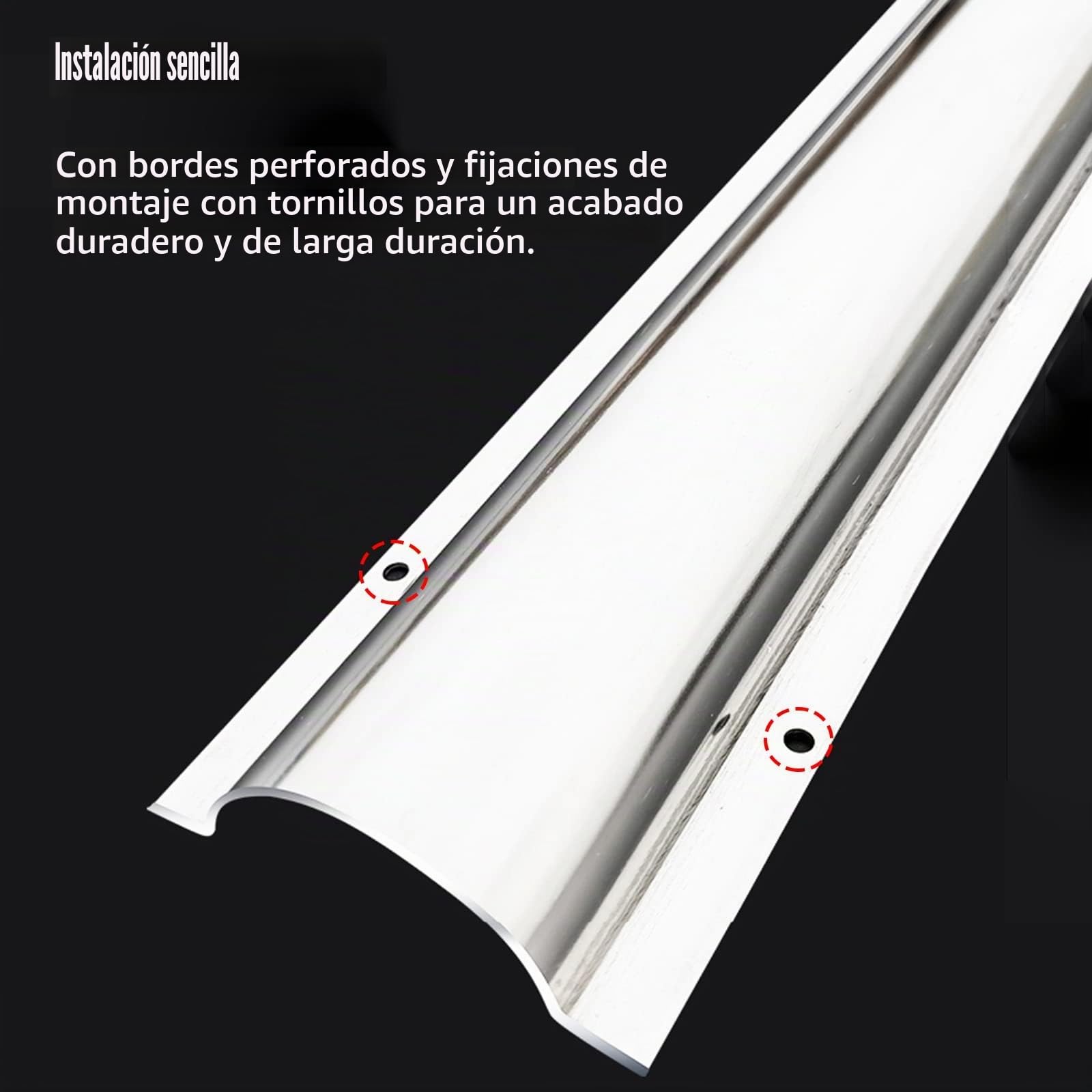 Canaleta Cubiertas De Cable De Acero Inoxidable, Canales Para Ocultar Cables Pared Suelo Kit De Gestión De Cables Para Línea Telefónica De Alimentación Interior Exterior Protector De Cable ( Color : S