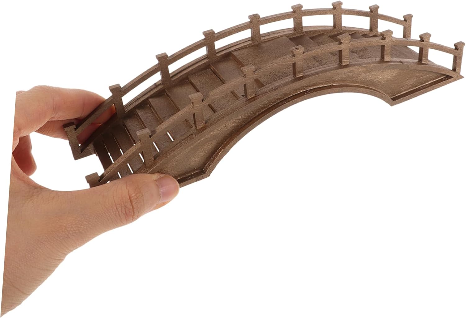 Mini Garden Arch Bridge Wood Coffee Decorative Micro Landscape