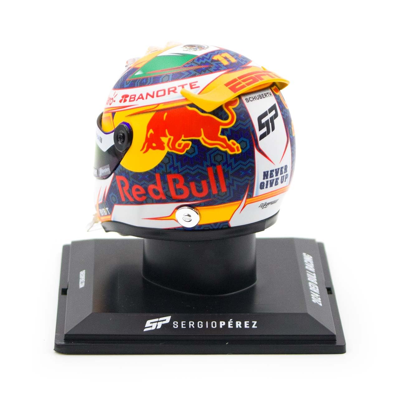 Miniature Casque Sergio Pérez Formule 1 - GP Miami 2024 - échelle 1:2, Schuberth