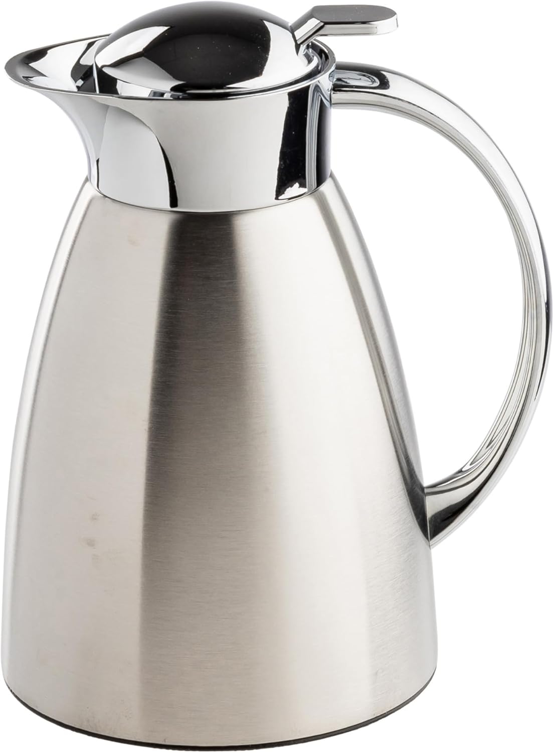 TableCraft 12674 34oz Vacuum Insulated Stainless Steel Coffee Carafe - Brushed PVD Finish, Lightweight Leak-Proof Dispenser for Cafes & Catering