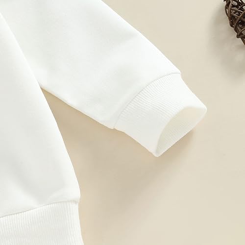 Miniatura 5 de Conjunto de pantalones acampanados para el día de San Valentín para bebé y niña, con estampado de letras, sudadera con parte inferior acampanada