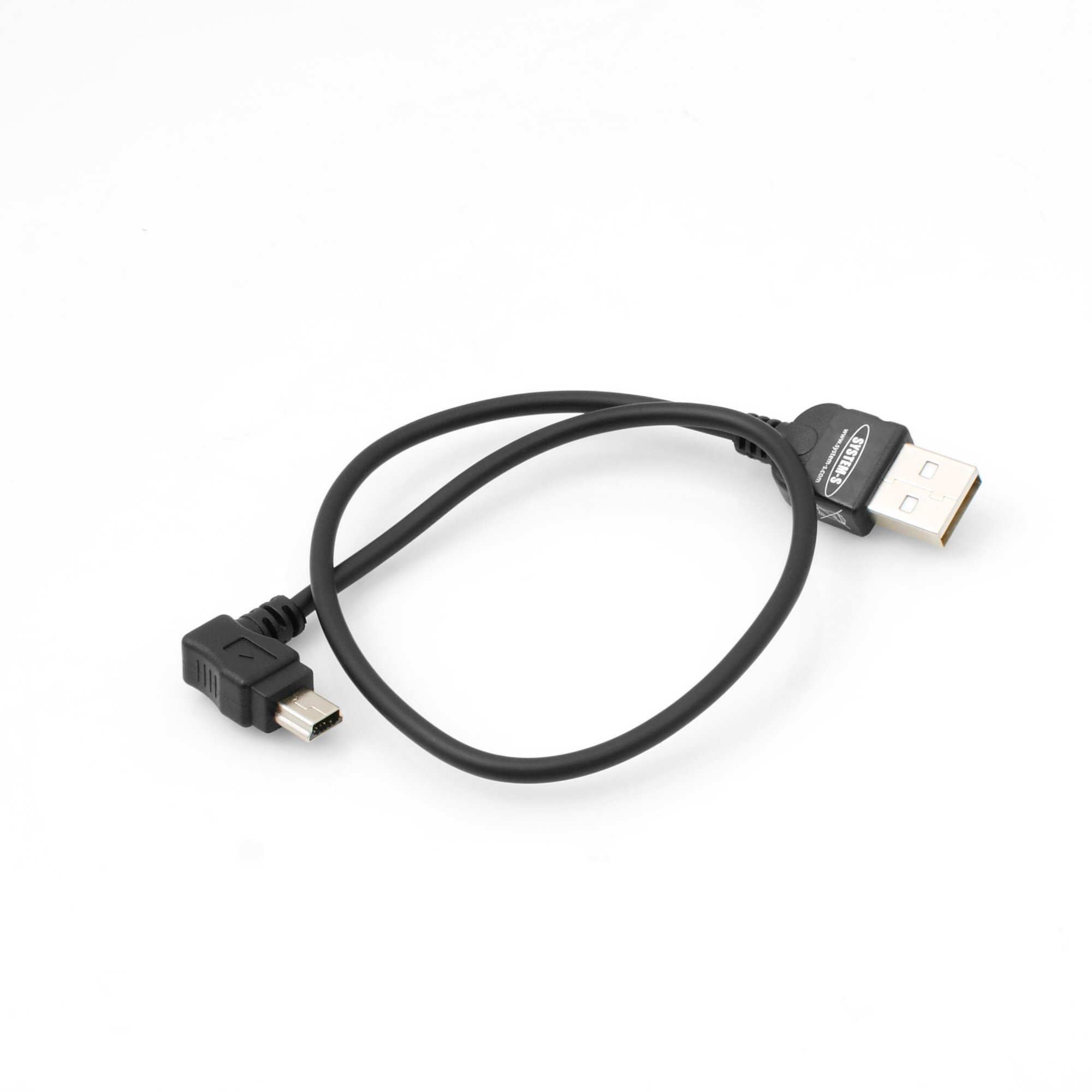 System-S 90° Angolato Mini USB Angolo Spina Cavo Dati Cavo Di Ricarica
