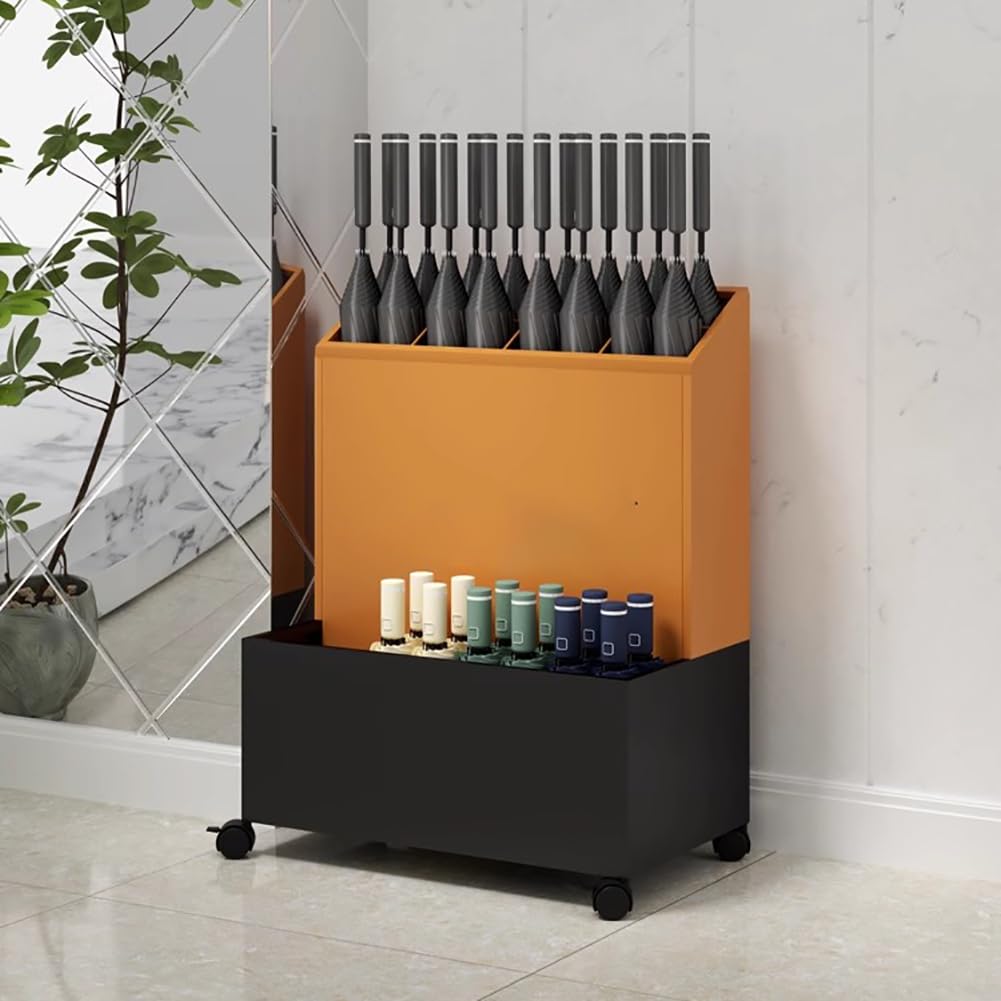 Heavy Du Metal Rolling Cart con vassoio antigoccia rimovibile Lar Capaci Iron Sto Solut per ingressi commerciali portatile e design