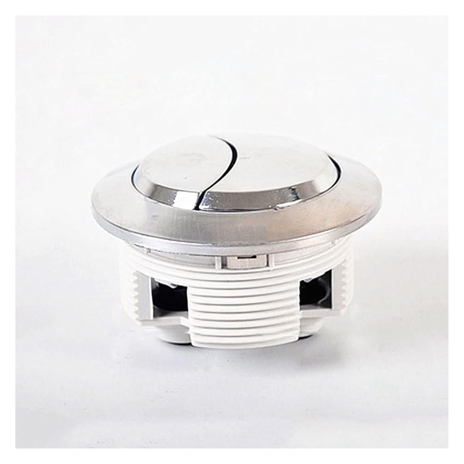 Dual-Button Toilet Flush Mechanism， Dual Push Button Toilet Flush System - 7cm Diameter, Compatible with Most Toilets