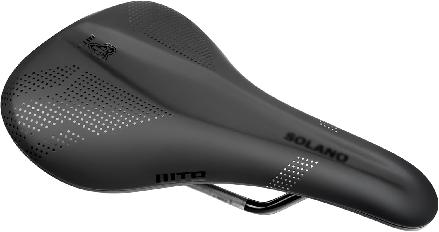 WTB Solano Bike Seat (Saddle) - Fusion Form Base - Enhanced Padding - Mountain, Gravel & Road (Medium/Wide, 3 Rail Options)