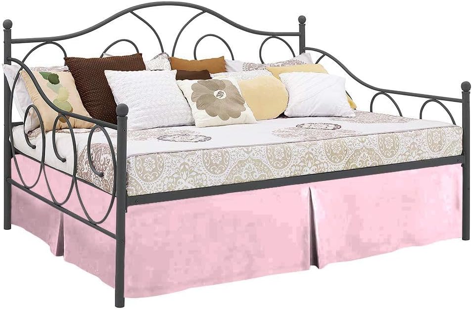 Epic Cotton - (Light-Sage Day beds Skirt Dust Split Corners, Tailored Pleated Bed Skirt for Made with 1000 TC 100% Egyptian Cotton Twin 16'' inch Deep Pocket