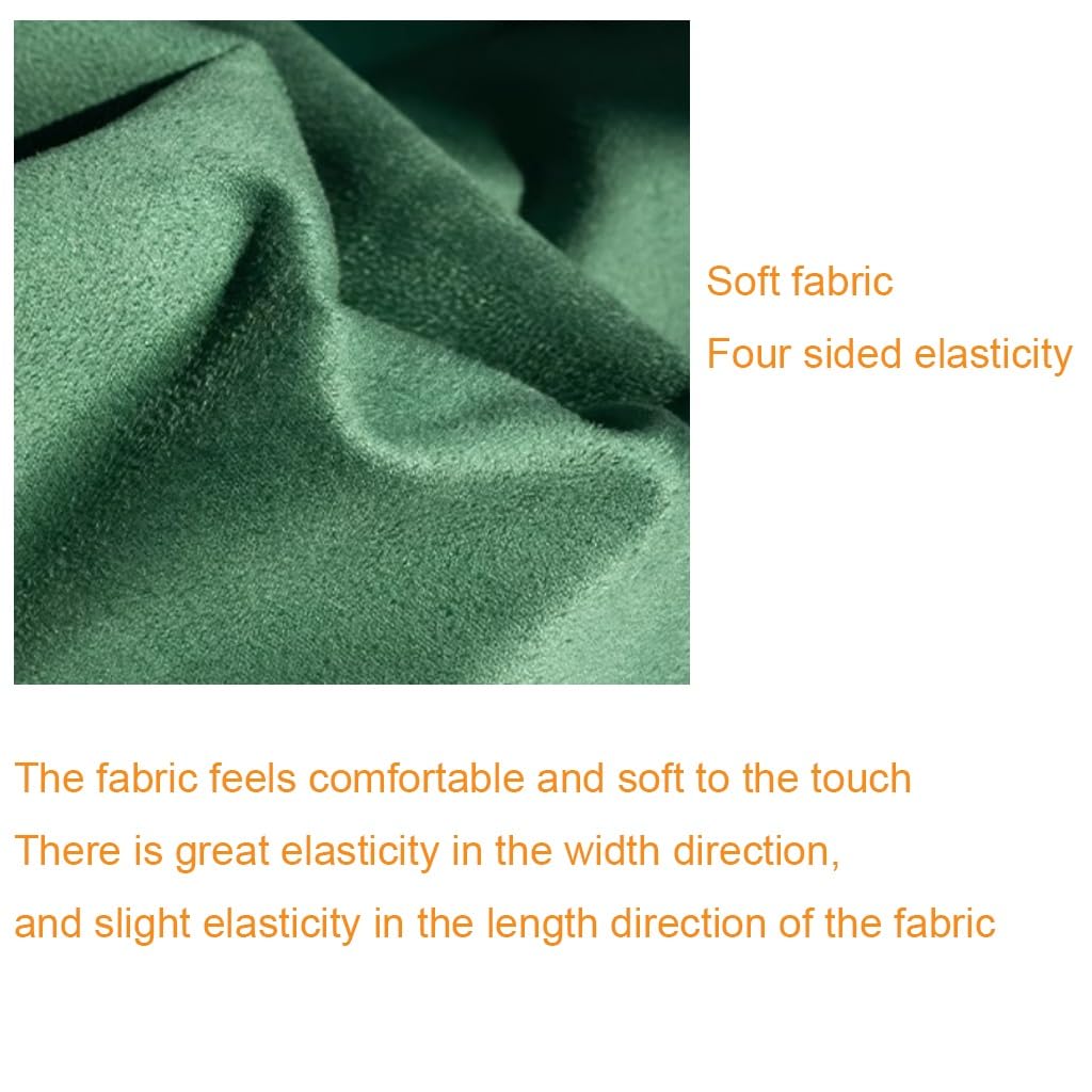 Tessuto scamosciato sintetico al metro morbido resistente elegante per progetti di abbigliamento e tappezzeria, tessuto scamosciato sintetico versatile e artigianato fai da te(1.47X1m)