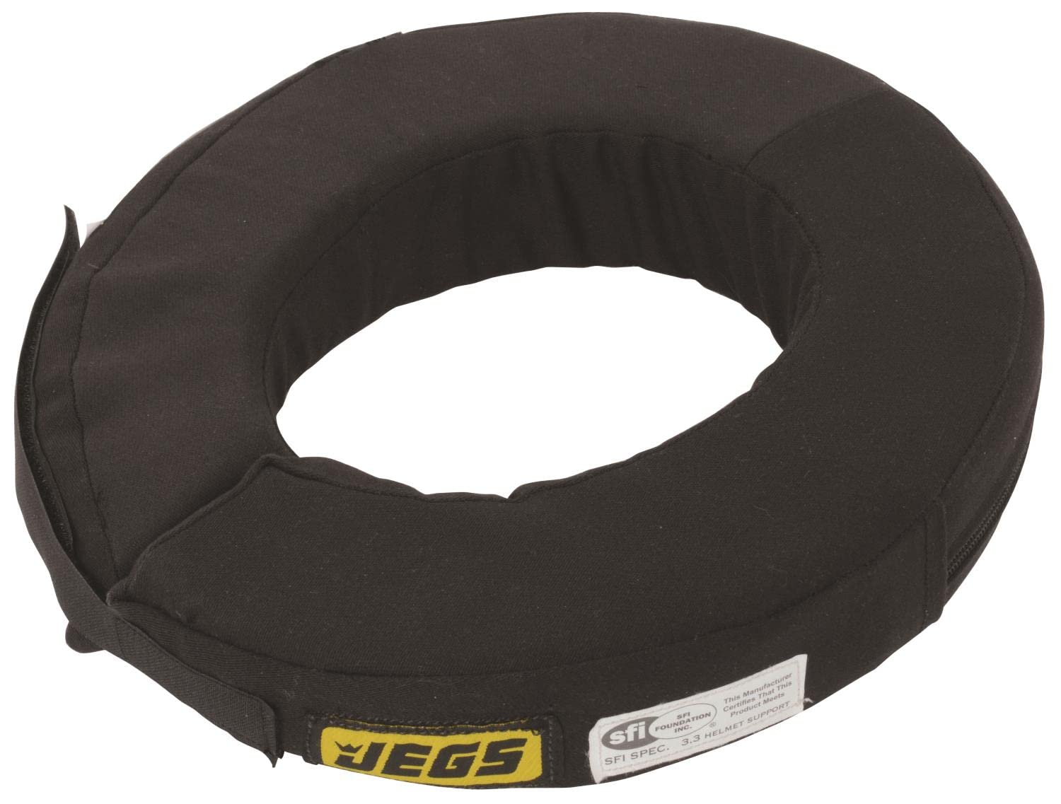 JEGS Neck Support | SFI 3.3 Approved | One Size Fits All | Black | 360° Support | Made In USA | Flame Retardant High-Density Foam | 2