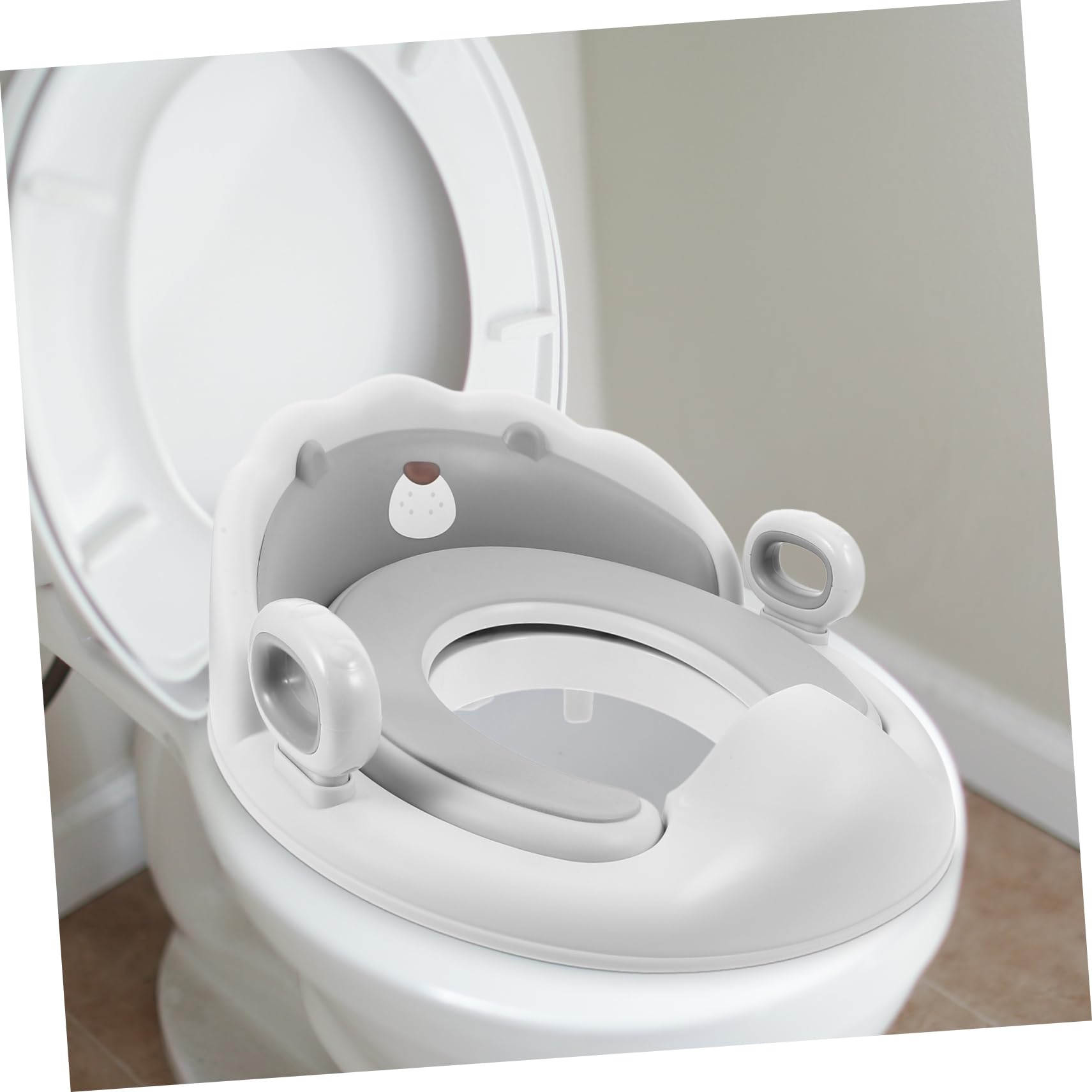 Toyvian Asiento de Orinal Plegable para Niños Pequeño Entrenamiento Baño Antideslizante Asiento Inodoro Portátil para Bebés