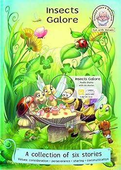 Hardcover Insects Galore with audio CD Book