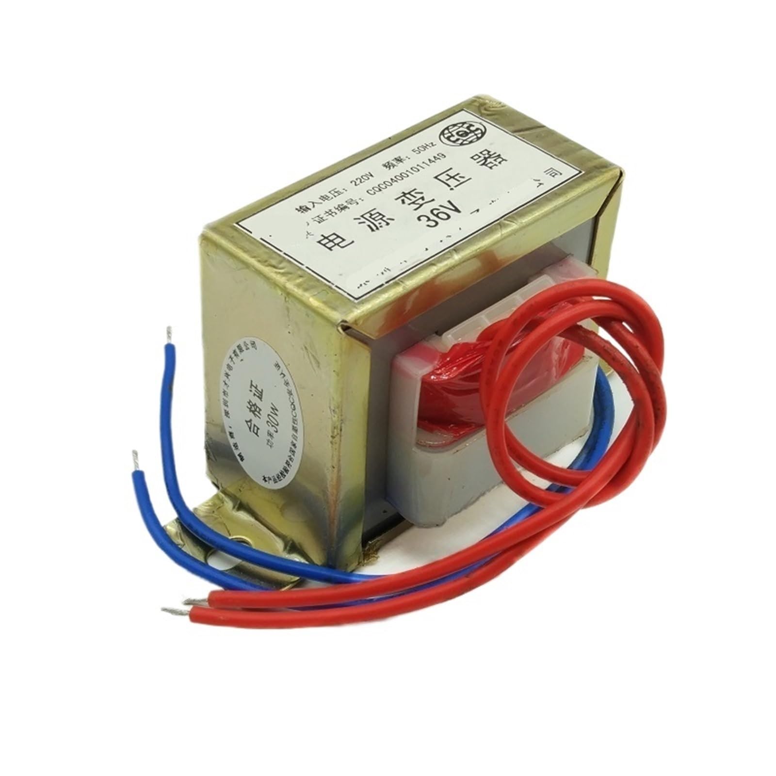 AC 220 V/50 Hz EI66 * 32 transformator mocy 30 W 30 VA 220 V do 36 V (wyjście pojedyncze) 1 szt