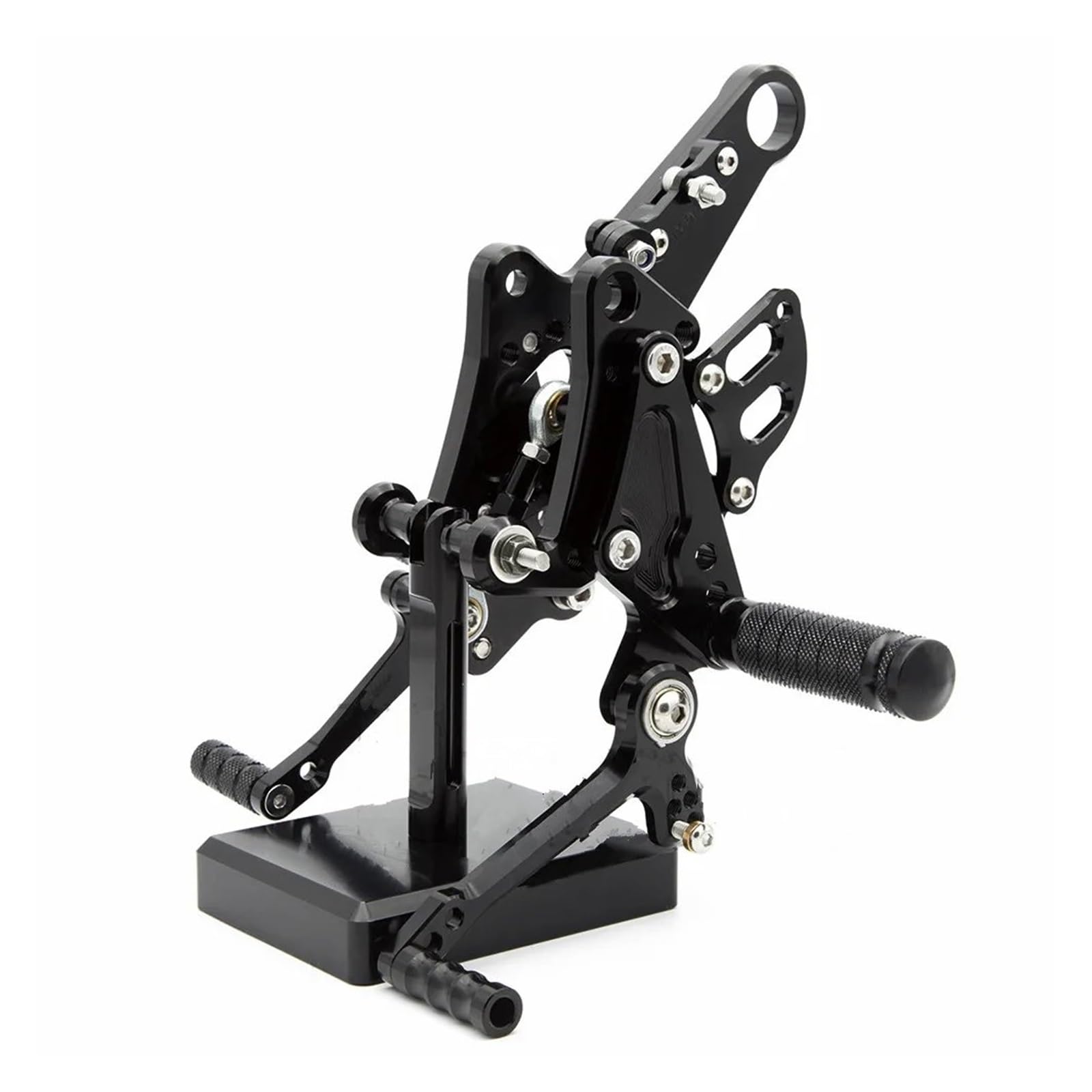 Repose-pieds moto Ducati Diavel ensemble arrière complet commandes reculées noires - 6