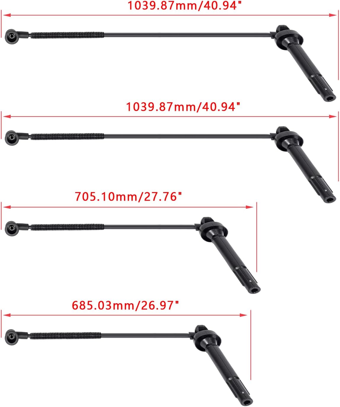 ENA Set of 1 Ignition Coil Pack with Wire Set Compatible with Subaru Forester Impreza H4 2.5L 2009 2010 2011 Replcement for UF625 S428383 S4-28383 4733 9242064 27590 55504
