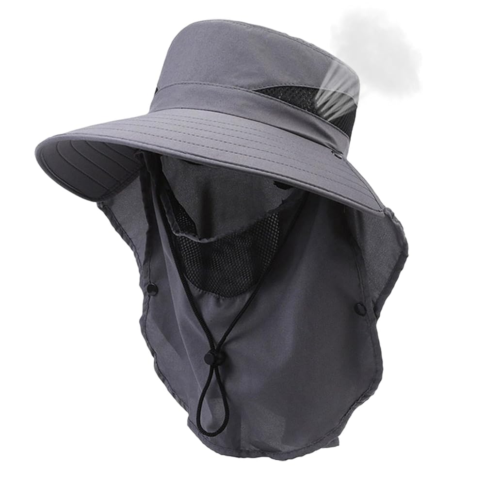 Sun Protecton UPF 50+ Bucket Hat - 100% Cotton Wth Aloe Vera Lnng - Upf Oatmeal - Large
