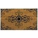 Rubber-Cal "Traditional Fleur de Lis French Mat" Coco Mat, 18 by 30-Inch