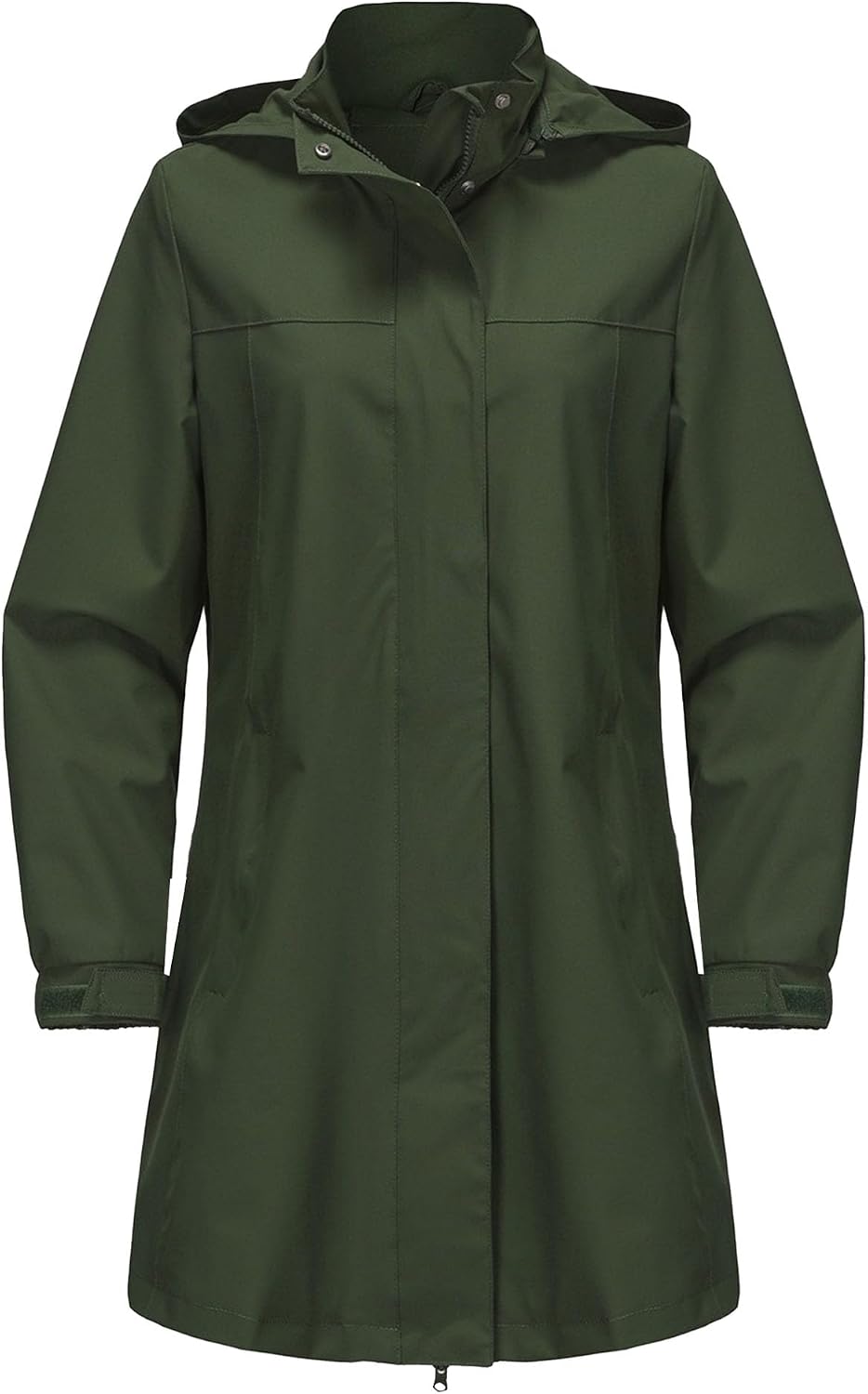 Rain Jackets for Women Waterproof, Raincoat Long Hooded Rain Coats Outdoor Windbreaker Trench Coat 2025