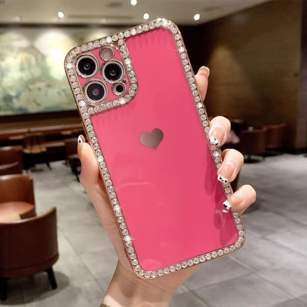 Coque diamant iPhone 11 rose vif idéale pour soirées et quotidien