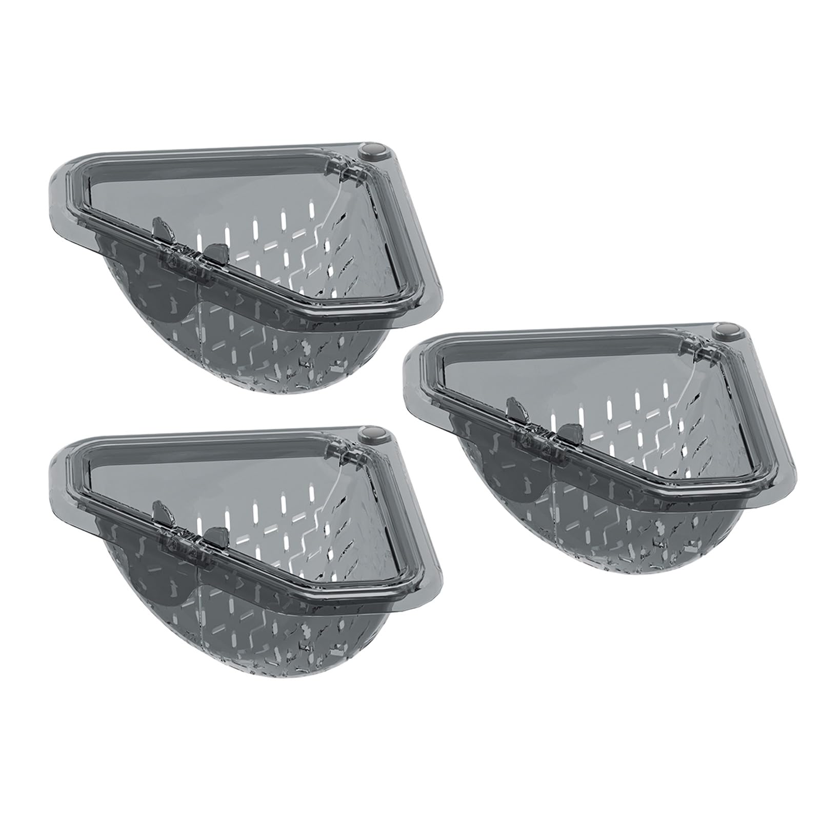 Magnetic Corner Sink Basket Triangular Kitchen Sink Strainer Easy Cleaning Drain for Food Scraps