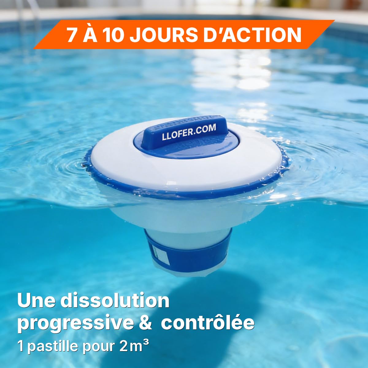Chlore Multifonction en Pastilles de 20g -5kg- Désinfection Longue Durée 7 Actions,Haute Teneur en Chlore (92%), Fabriqué en Europe
