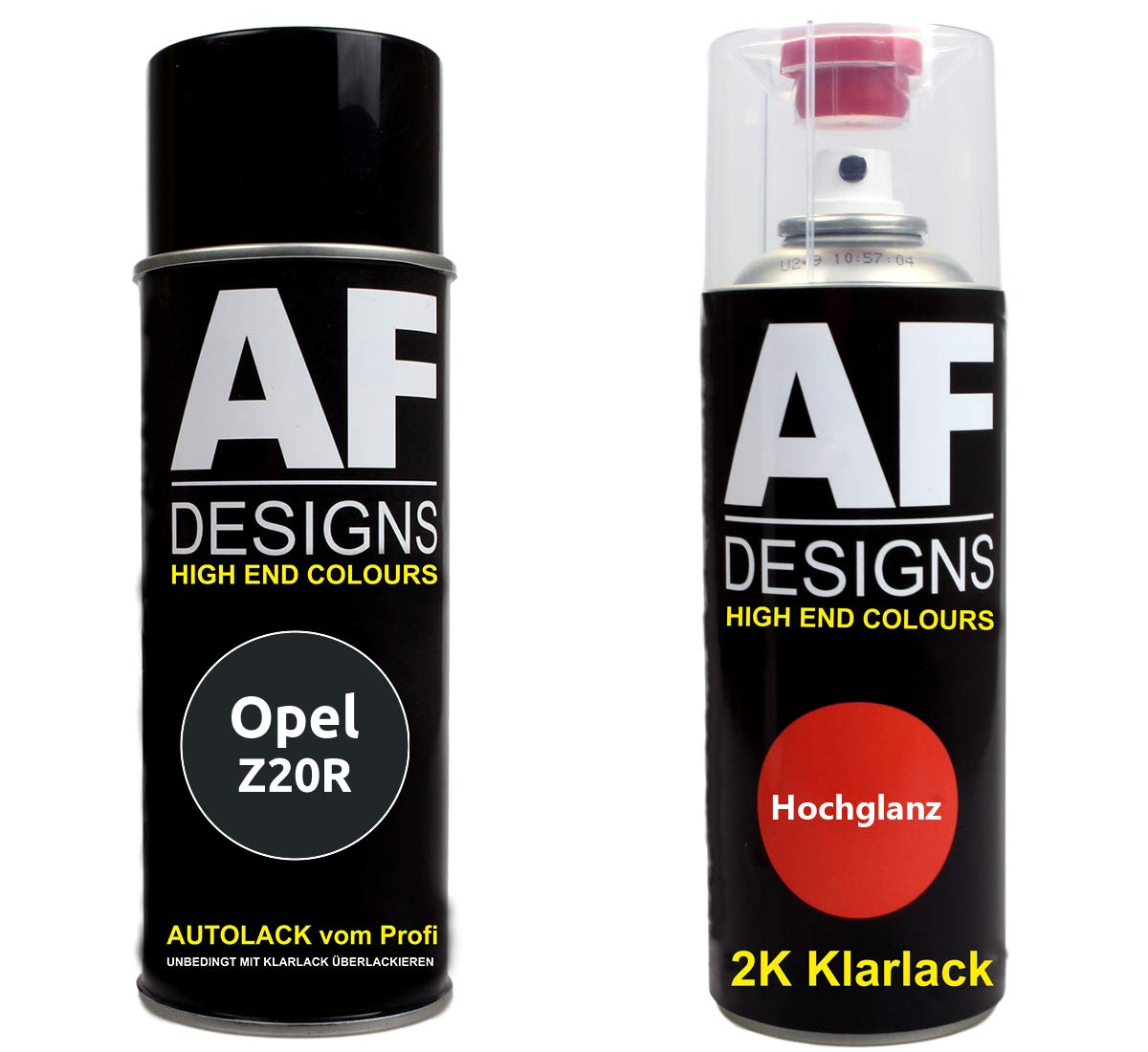 Vernice Spray Opel 20R Nero Zaffiro Perla – Set Base Con Trasparente, 400 Ml, Made In Germany