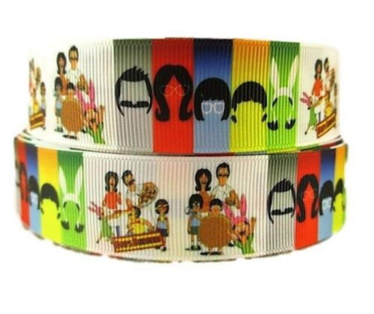 Bobs Burgers Characters 1" Wide Repeat Ribbon Sold in Yard Lots (1 Yard)