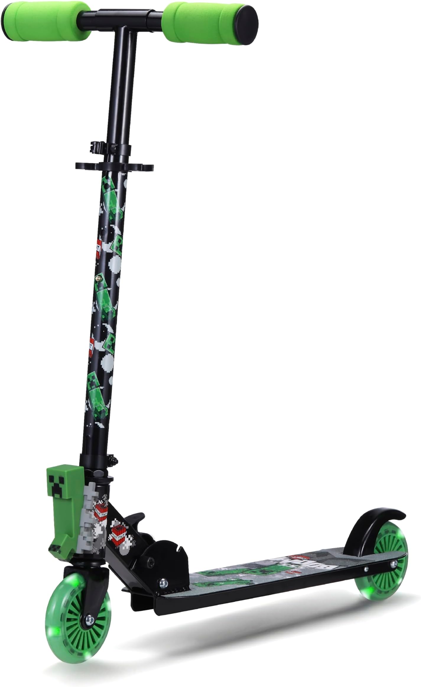 2 Wheel Kick Scooter for Kids, Foldable, Light Up LED Wheels