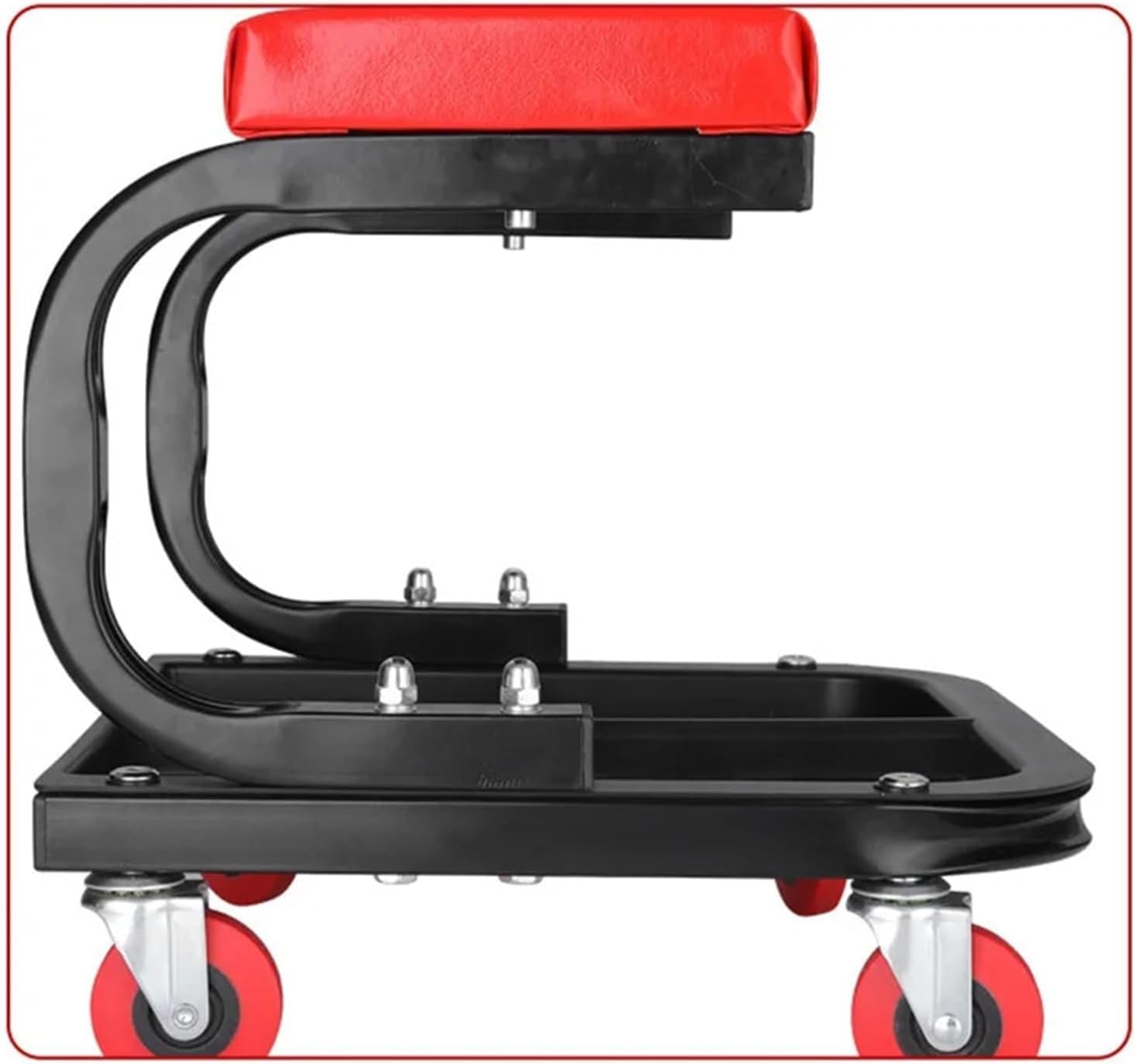 Asiento con ruedas para reparación de automóviles y almacenamiento de herramientas mecánicas, cómodo banco de trabajo rodante
