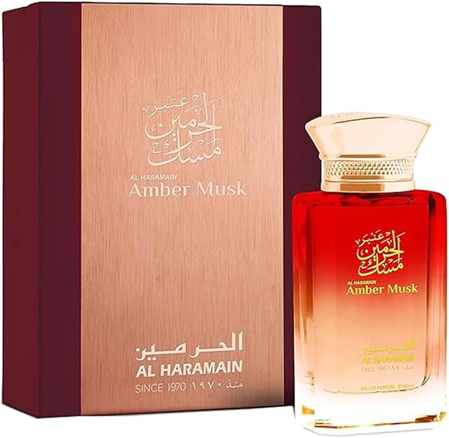 Al Haramain Amber Musk 100ml | Women's Eau de Parfume Spray | Unisex Fragrance | Luxury Arabian Perfume