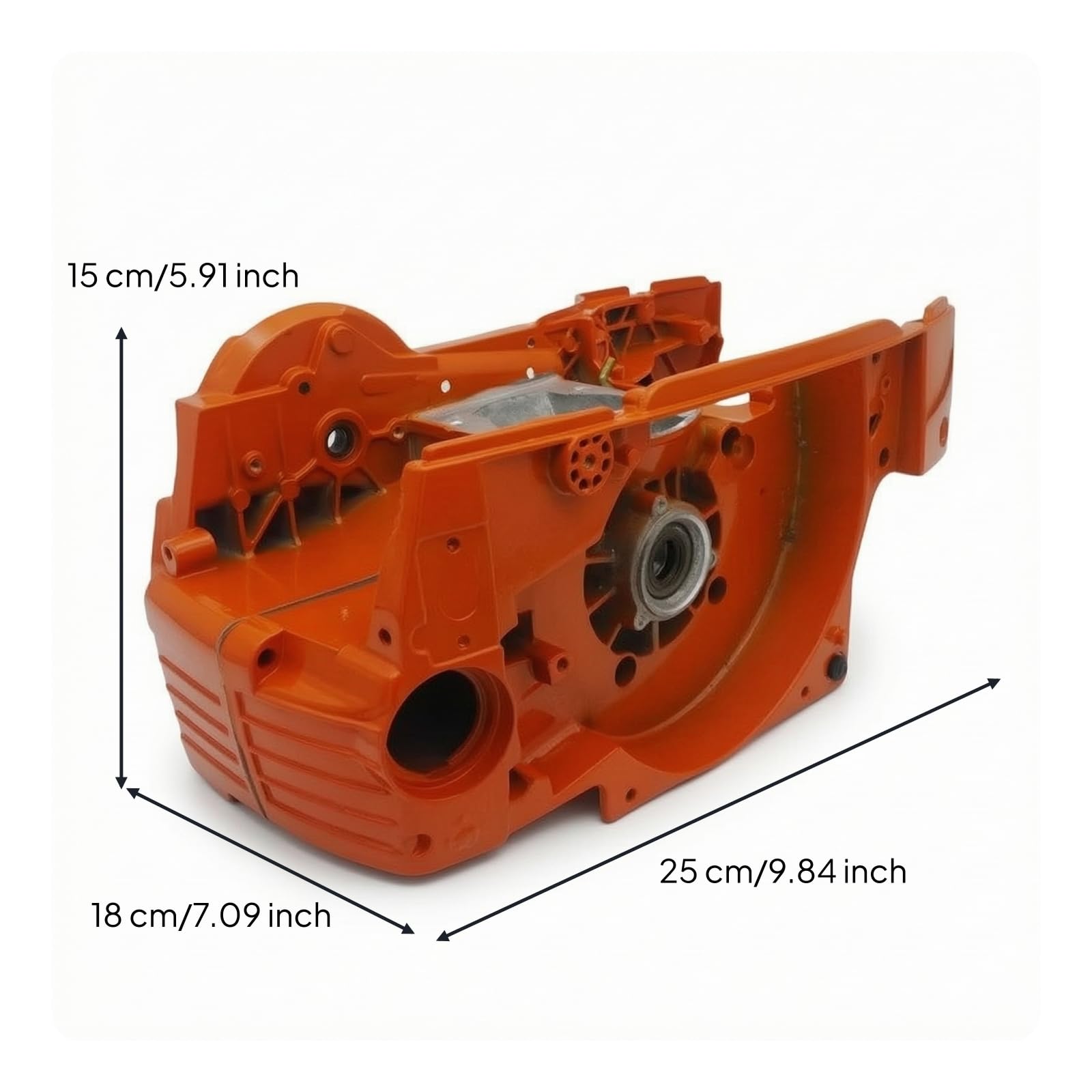 Carter Della Motosega Arancione Gruppo Carter Motore Monoblocco per Meccanici, Manutentori