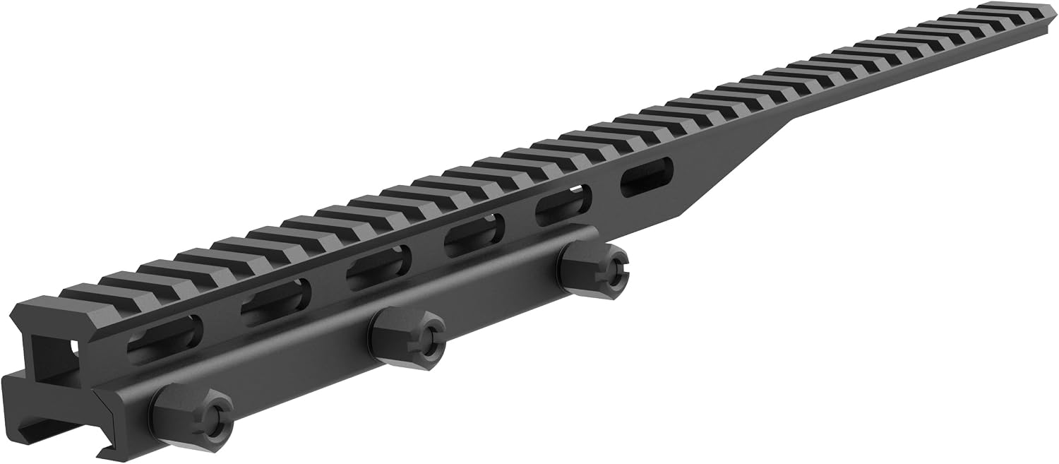 Optics Riser Picatinny Rail Riser for Optics or Red Dot Riser Mount 0.5“/0.83"/1" Height 11.5“ Length 34-Slots