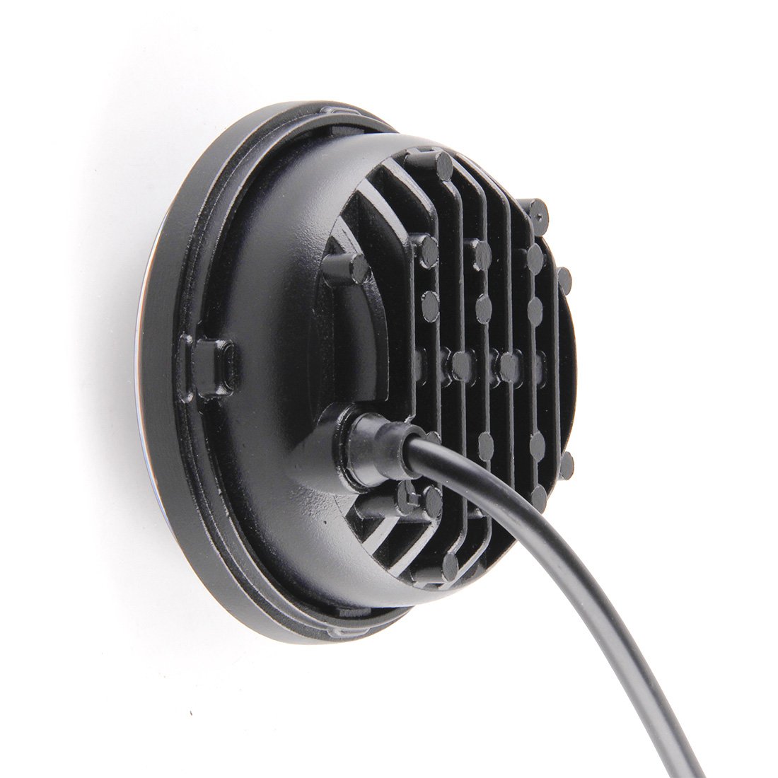 2 pcs Noir 11,4 cm 30 W Noir LED brouillard auxiliaire Phare Moto Passing Fog Light Lampe pour Harley Davidson