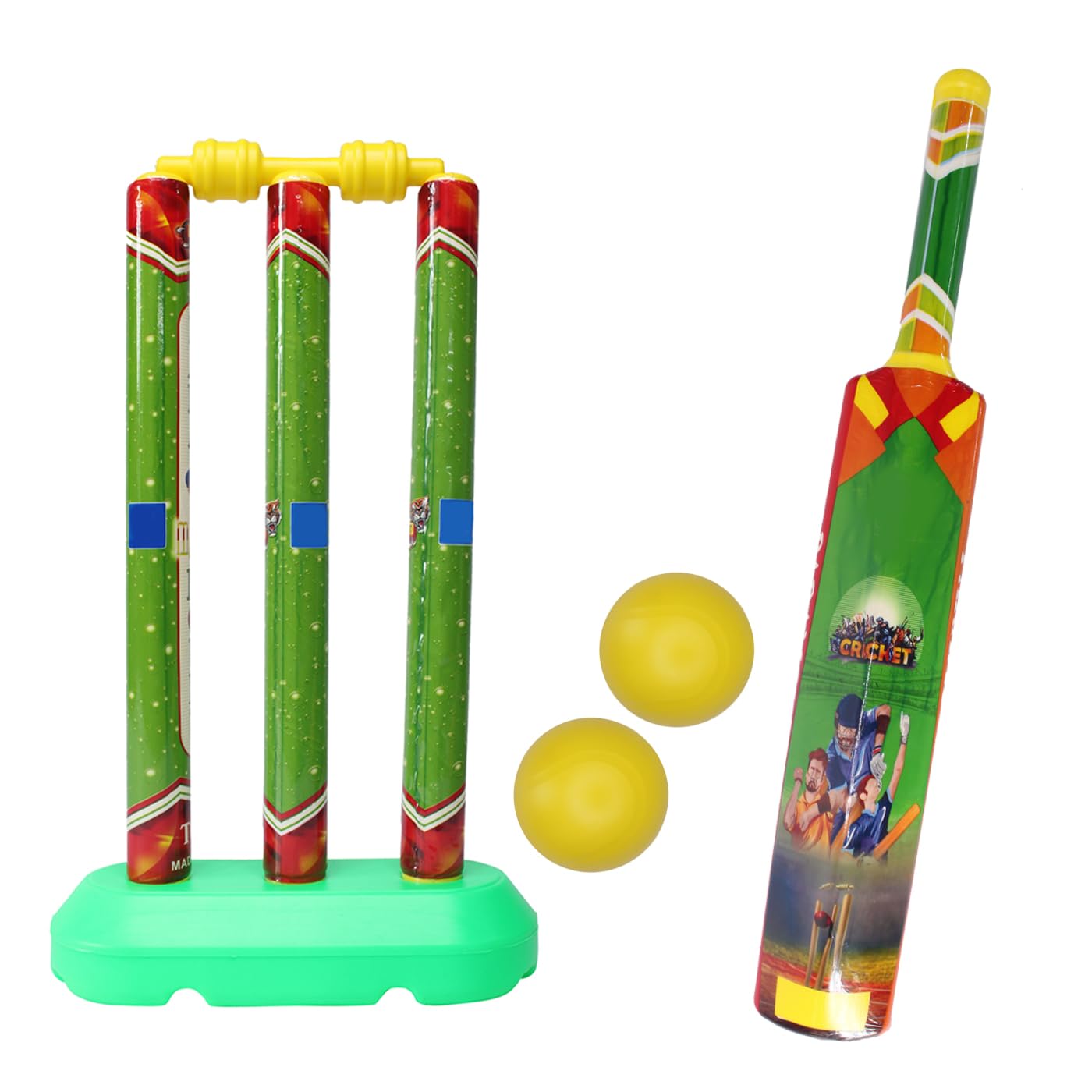 Majik Cricket Kit Set with 3 Stumps for Kids| Cricket Set for Kids Bat and Ball Playing Outdoor and Indoor Sports Game Toy Multicolour-image-40