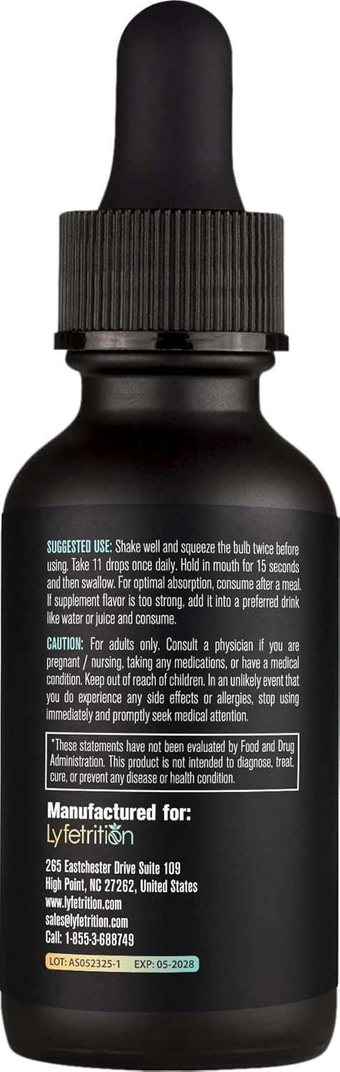 Lyfetrition Ursolic Acid with Rosemary Extract, 118 ml, 4 FL Oz Liquid, 220 Servings, Made in USA, Quick Absorption, Potent Ingredients, Non-GMO - Image 7