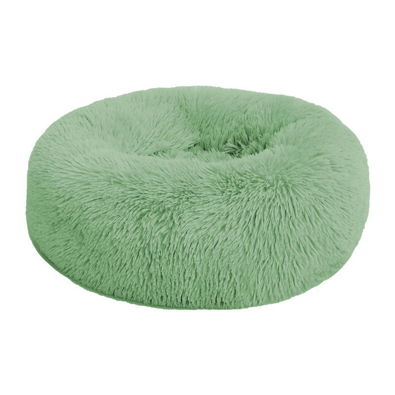 Cuccia Invernale per Gatti Letto Rotondo in Peluche Lettino Cani Tappetino Caldo Animali Domestici-Albicocca-Diametro 120 Cm
