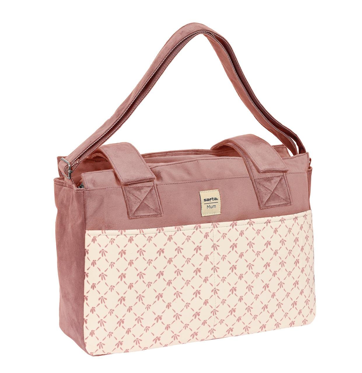 SAFTA Unisex Kid's Article Bag Adaptable Trolley Baby Accessories Marsala, Multicoloured, M, Multicoloured, Medium