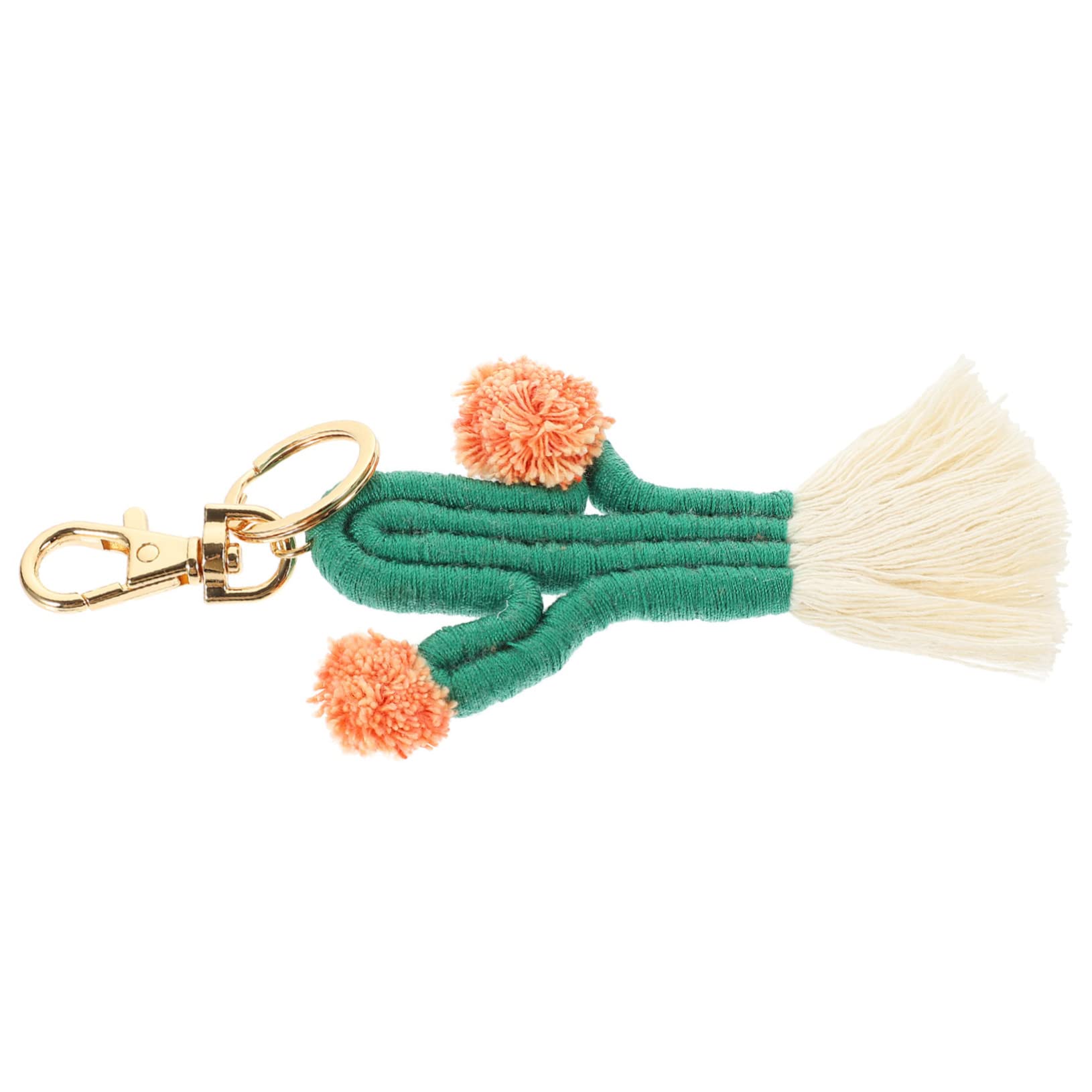 BESTonZON 5stücke Handgewebter Kaktus Schlüsselanhänger Boho Schlüsselbund Zubehör Für Taschen Und Rucksäcke Einzigartiger Für Kreative Projekte