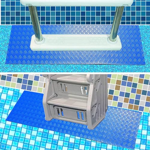 Alfombrilla para escalera de piscina, 2 piezas, antideslizante miniatura 6